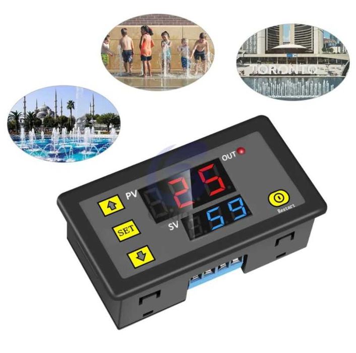 Programator czasowy timer zegar przekaźnik 230V do akwarium terrarium