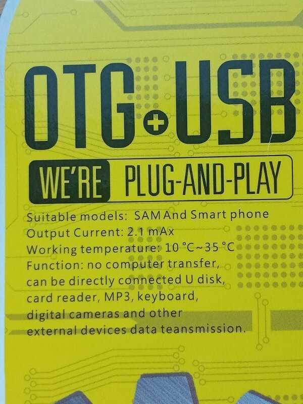 Адаптер переходник коннектор OTG micro USB – USB