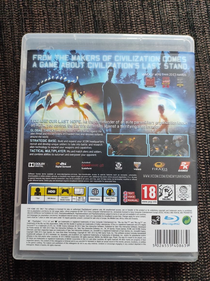 gra XCOM enemy unknow PS3