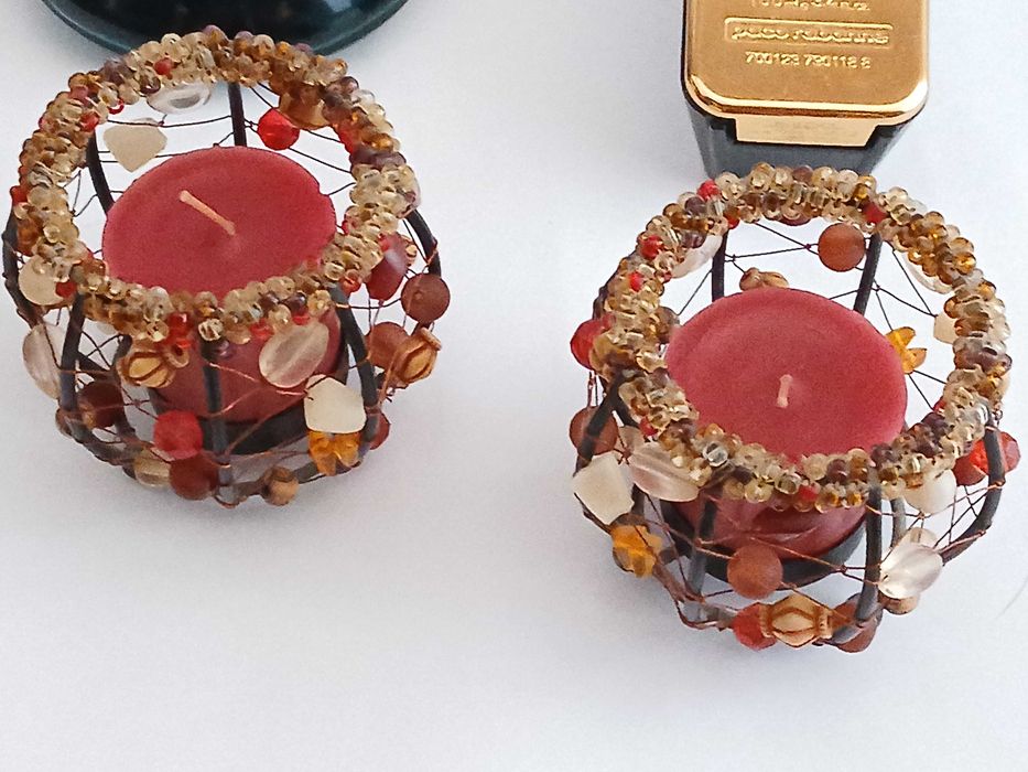 Recipientes dos Perfumes Paco Rabanne e Bvlgari