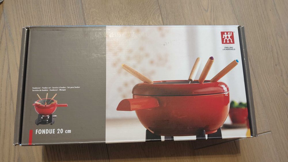 Czerwony zestaw do fondue Zwiling 40201, 20cm