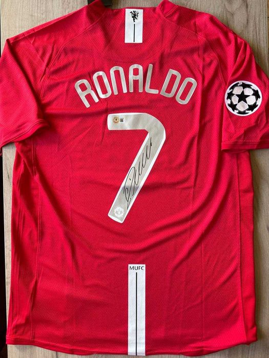 Cristiano Ronaldo підпис Manchester United 2008 Final автограф Beckett