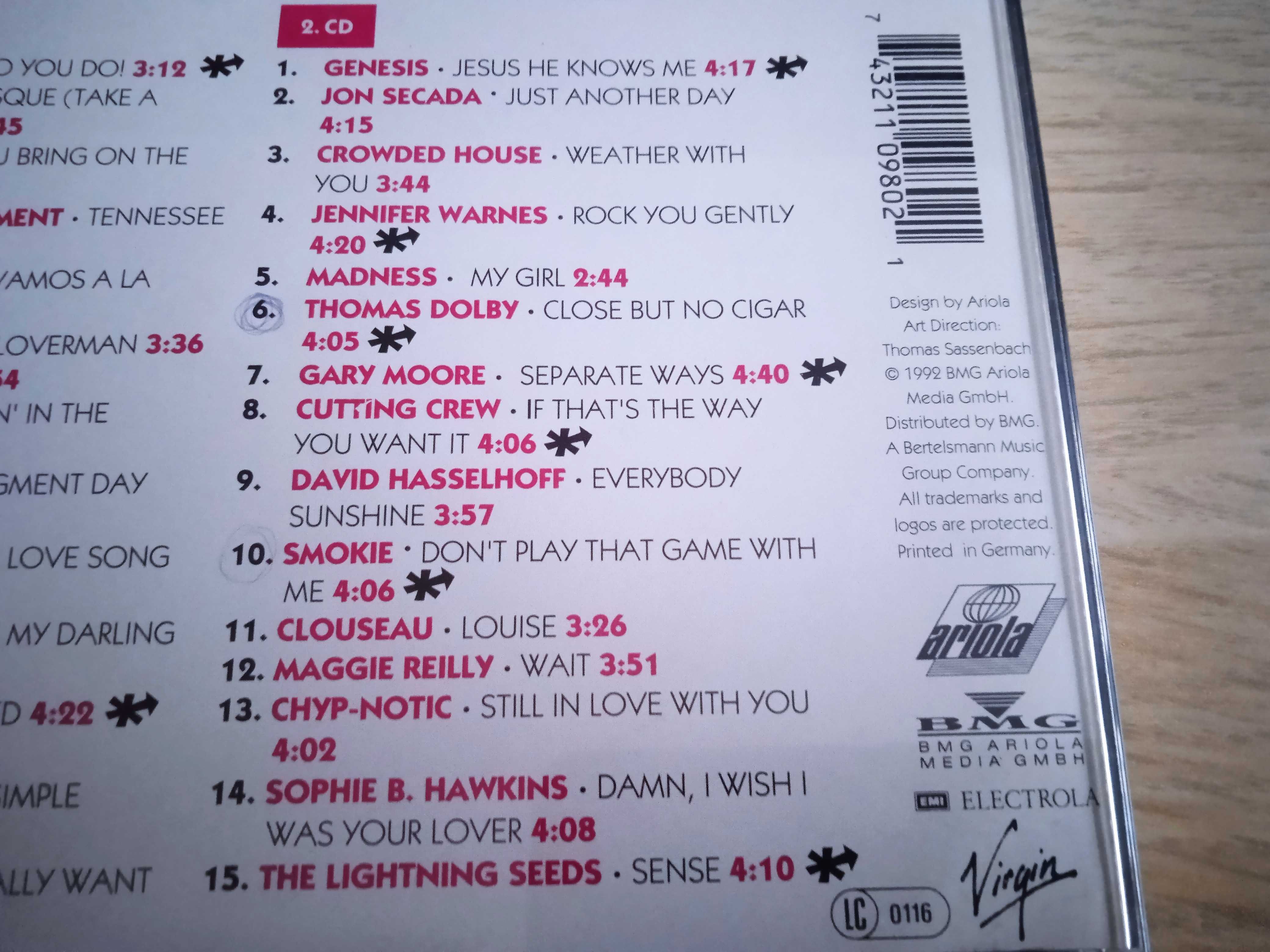 Składanka CD *Genesis, Jon Secada, Gary Moore, Smokie, Jennifer Warnes