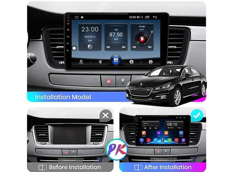 Radio samochodowe Android Peugeot 508 (9") 2011.-2017