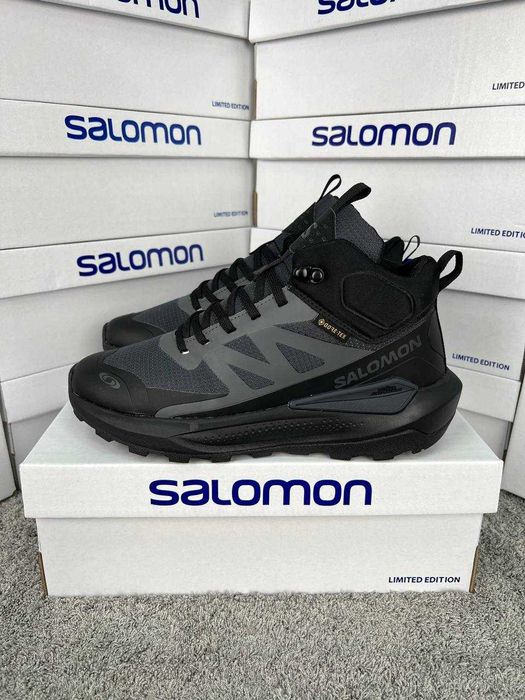 ХУТРО! Salomon Elixir Activ Gore-Tex Grey Black 41 42 43 44 45 46 GTX