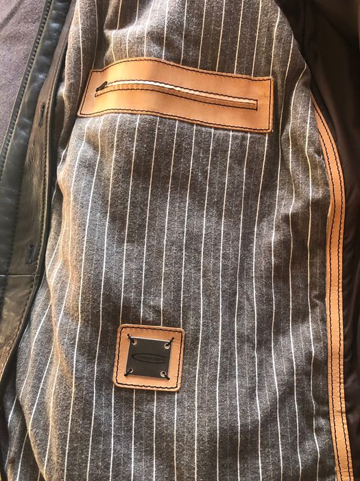 Шкіряна чоловіча куртка пальто