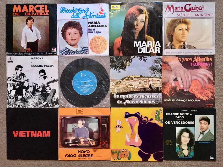Discos de vinil singles - música portuguesa e africana