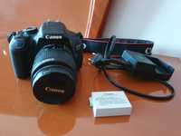 Maquina Fotográfica 600D + Lente 18-55mm + 1 bateria + Carregador