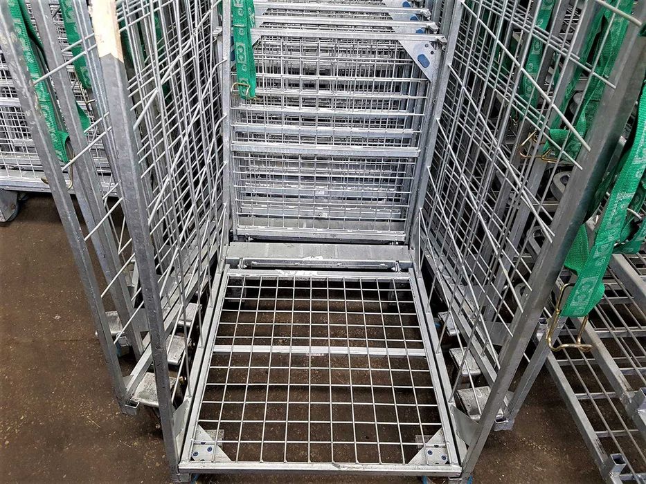 Wózek Magazynowy Transportowy Gniazdowy Kurierski Siatkowy Platforma