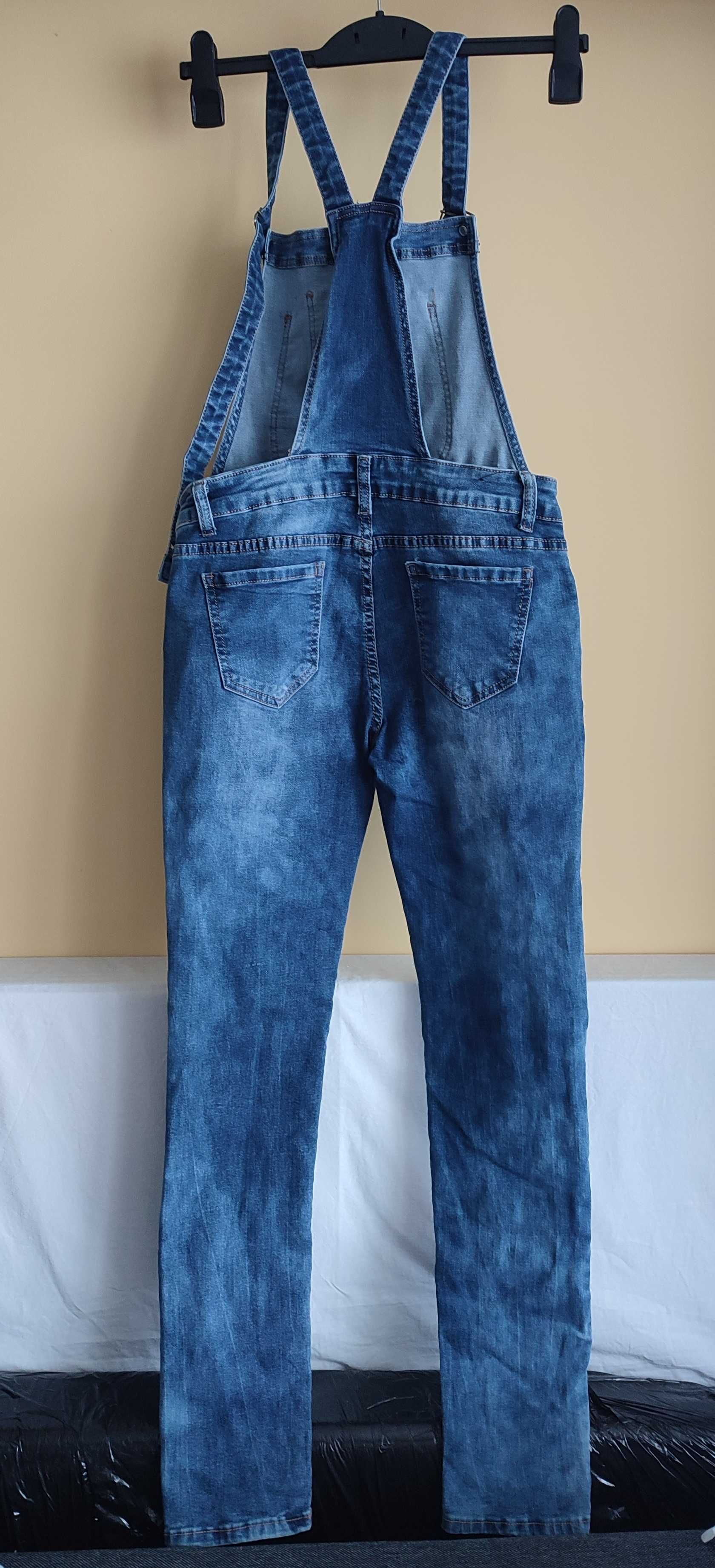 Ogrodniczki jeansowe damskie Moyorodi Jeans granatowe S 36