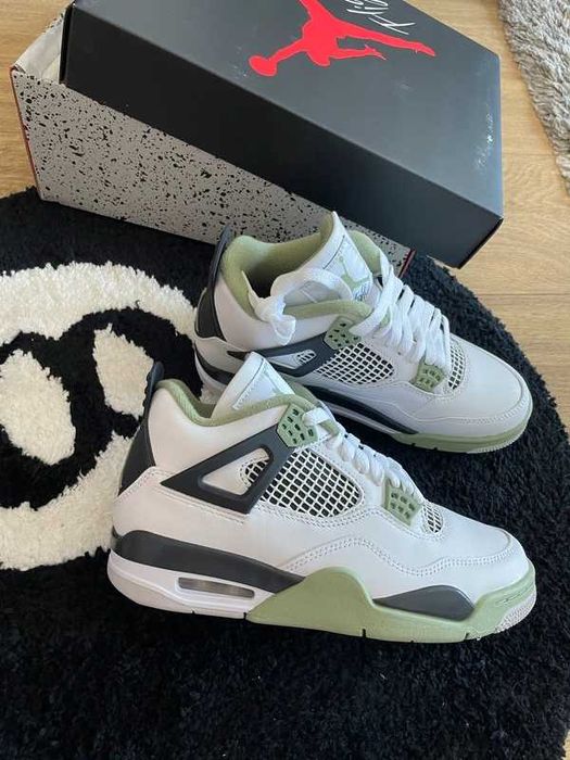 "Buty Trampki" NikeAir_Jordan_4_Retro_Seafoam_Roz.41