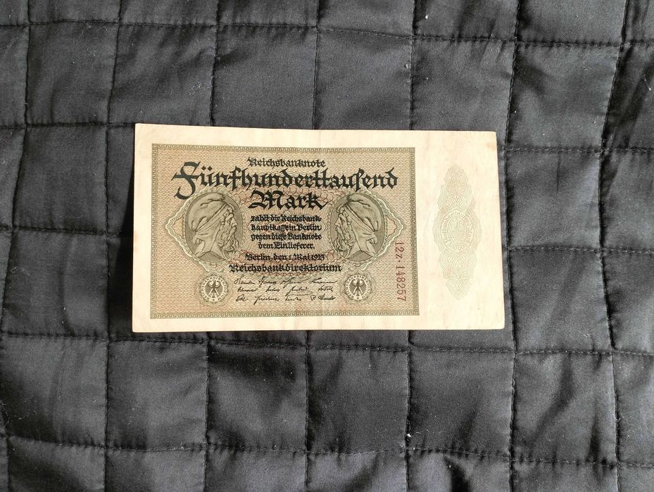 Niemcy, 500 000 marek niemieckich, banknot
