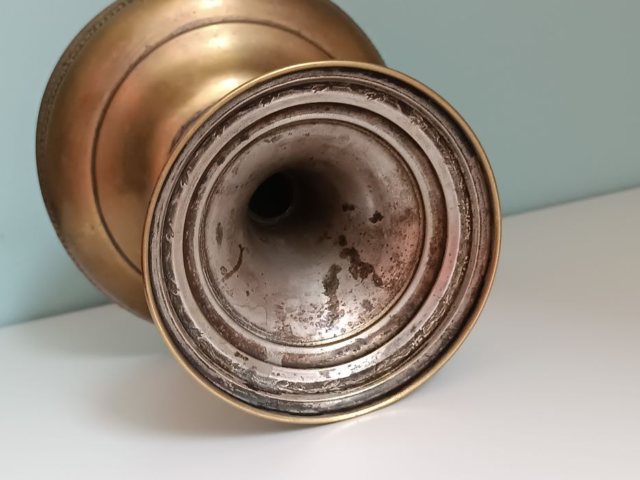 Patera secesja mosiądz , zabytek .