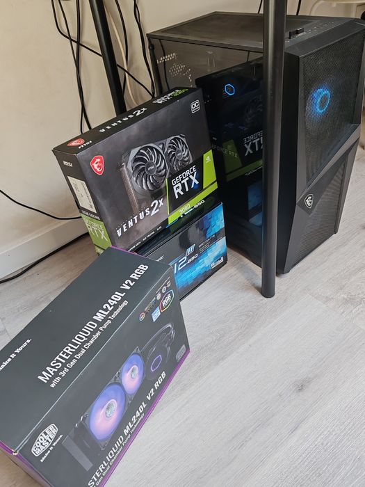 MSI Gaming PC GeForce RTX 3060 12GB, AMD Ryzen 5, 240Hz Monitor