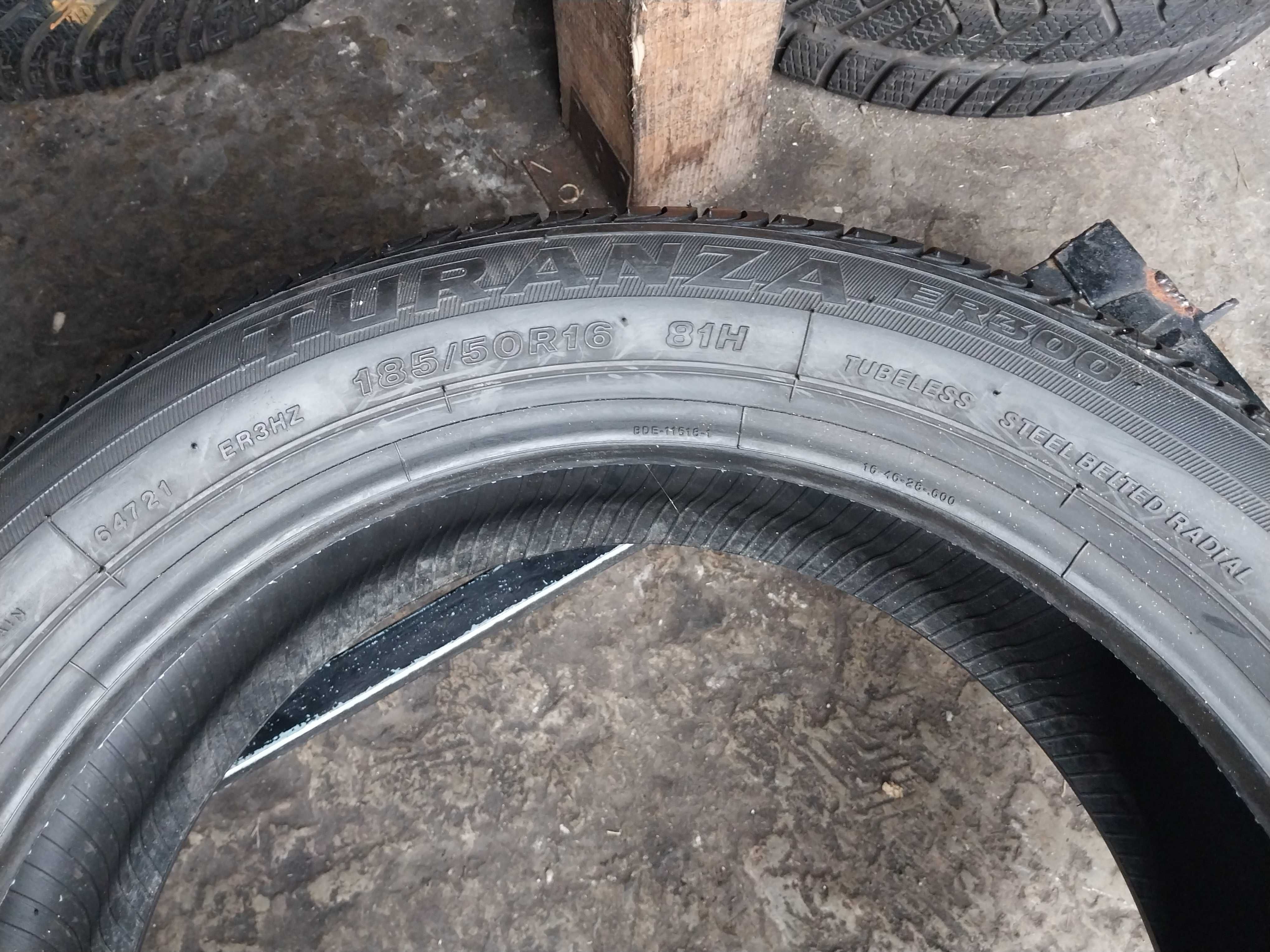 185 50 16 Bridgestone, літо. Ціна за 2 шт.. 2500