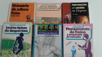 Livros sobre desporto (Lesões, Cultura Física, Planeamento do treino )
