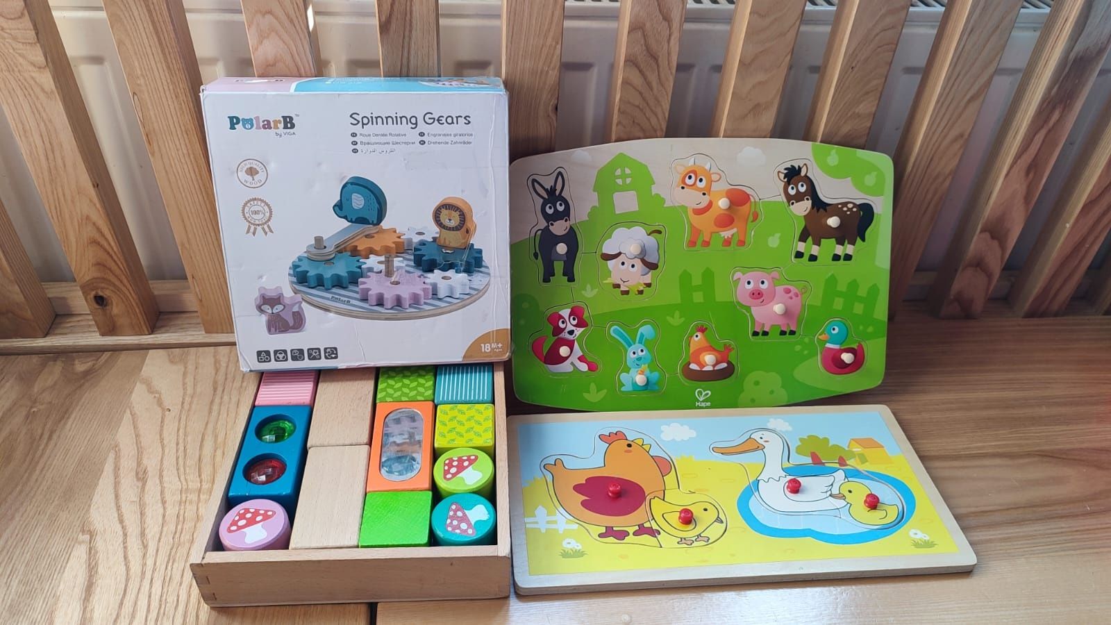 Układanki zabawki drewniane puzzle montessori