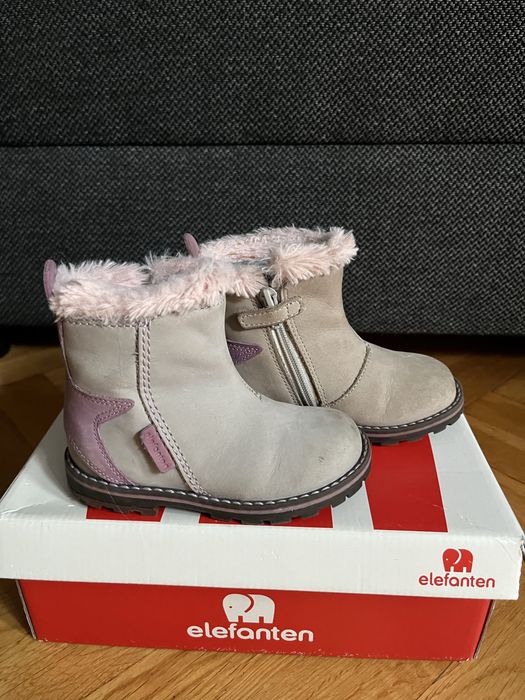 Buty jesienne, zimowe, botki dziewczęce firmy Elefanten
