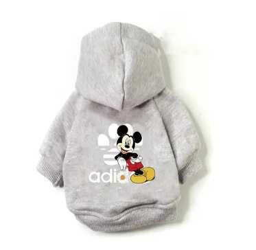 Bluza z kapturem dla psa ubranko Disney Adidog Mickey roz. L