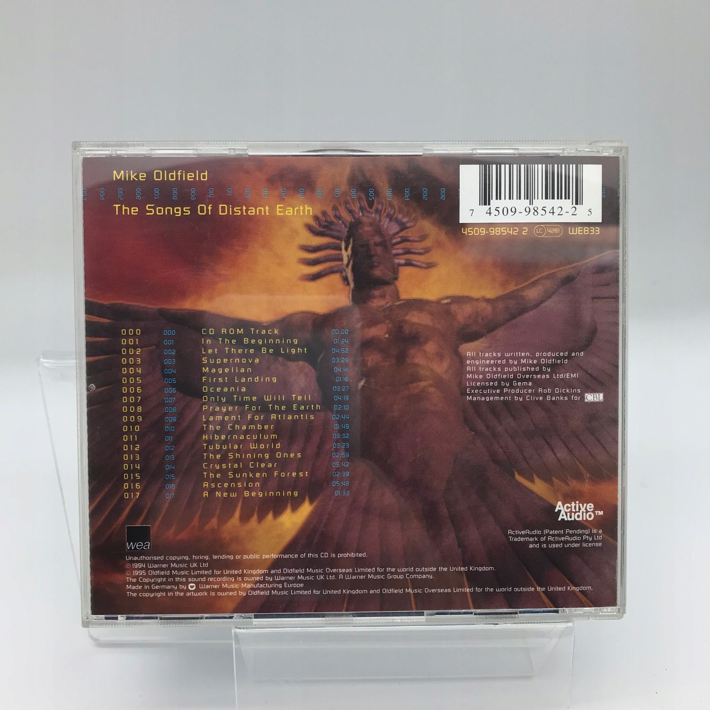 cd - mike oldfield - the songs of distant earth
