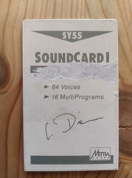 Yamaha SY55/TG55 rzadka karta z brzmieniami ROM Metra Soundcard I