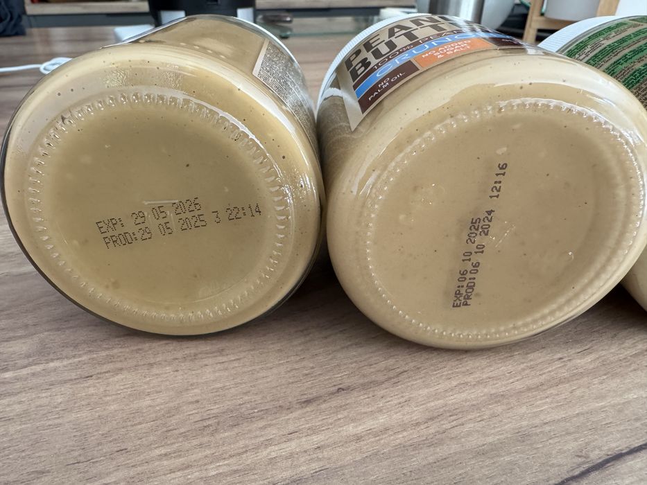 4x Masło orzechowe 100% peanuts - Peanut butter - crunchy/smooth