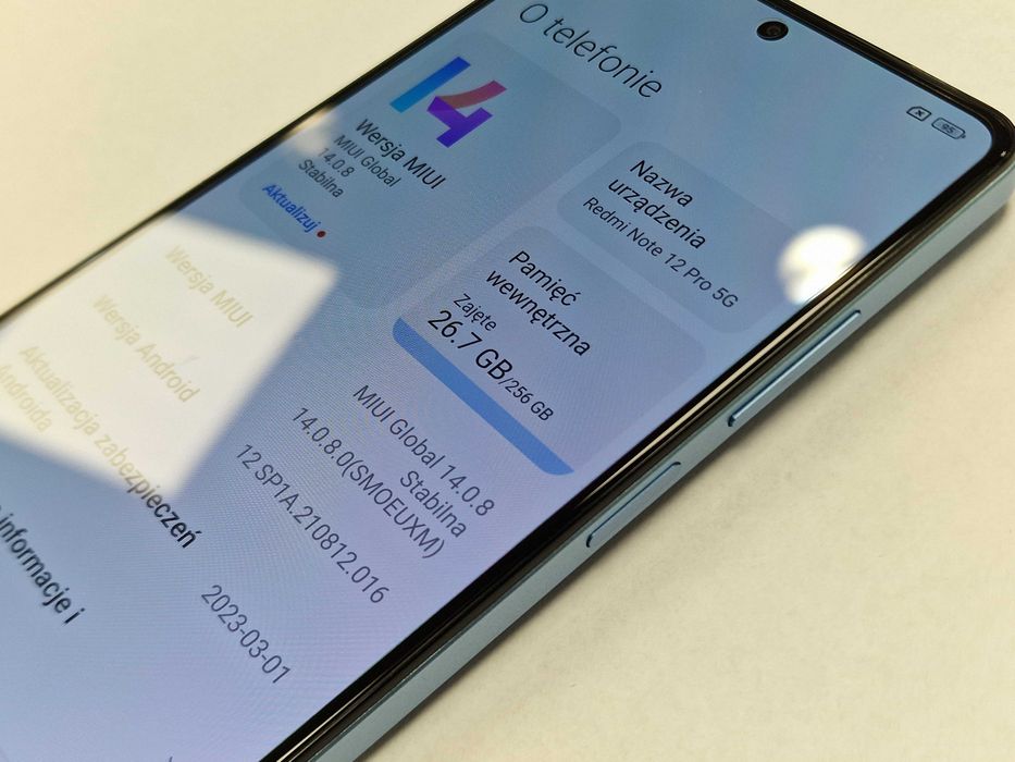 Xiaomi Redmi Note 12 PRO 5G D/S/ 8GB/ 256GB/ Sky Blue/ Grade A