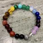 Pulseira pedras variadas. Nova