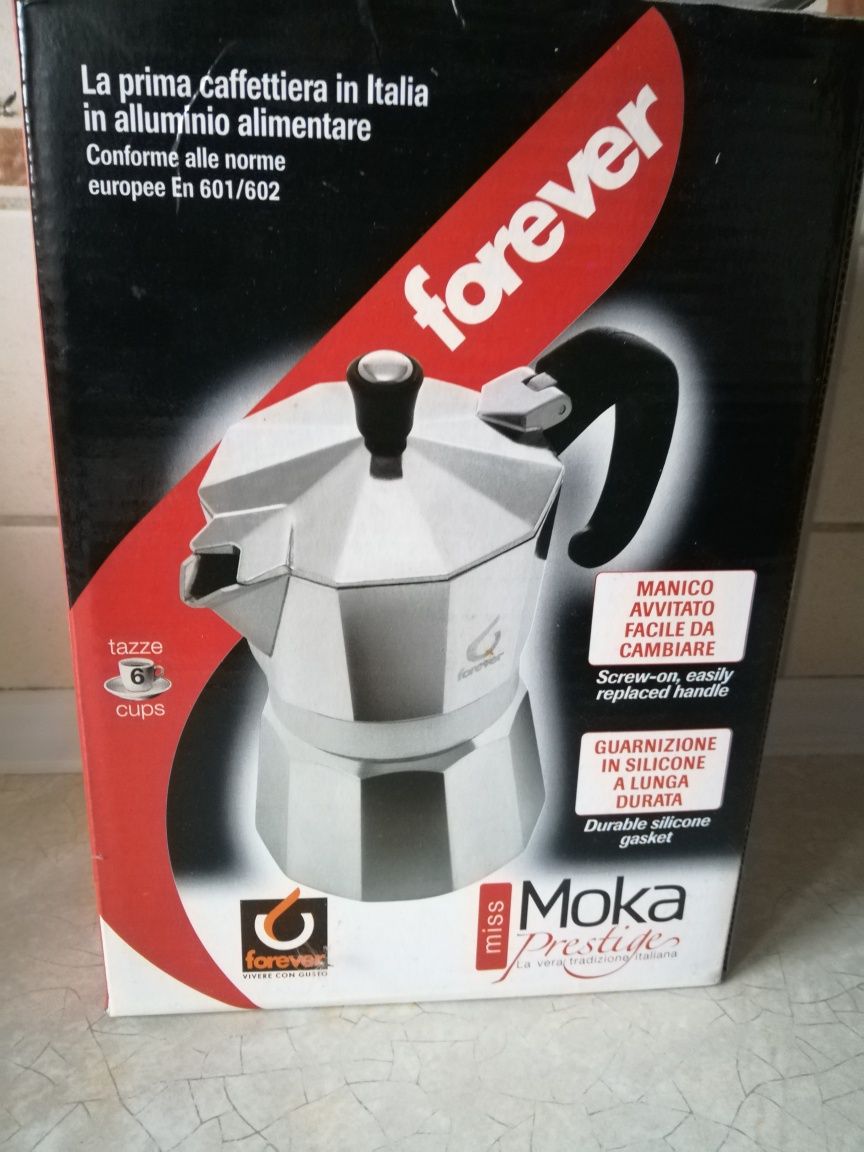 Nowa kawiarka Miss Moka Prestige Forever 6 filiżanek cups