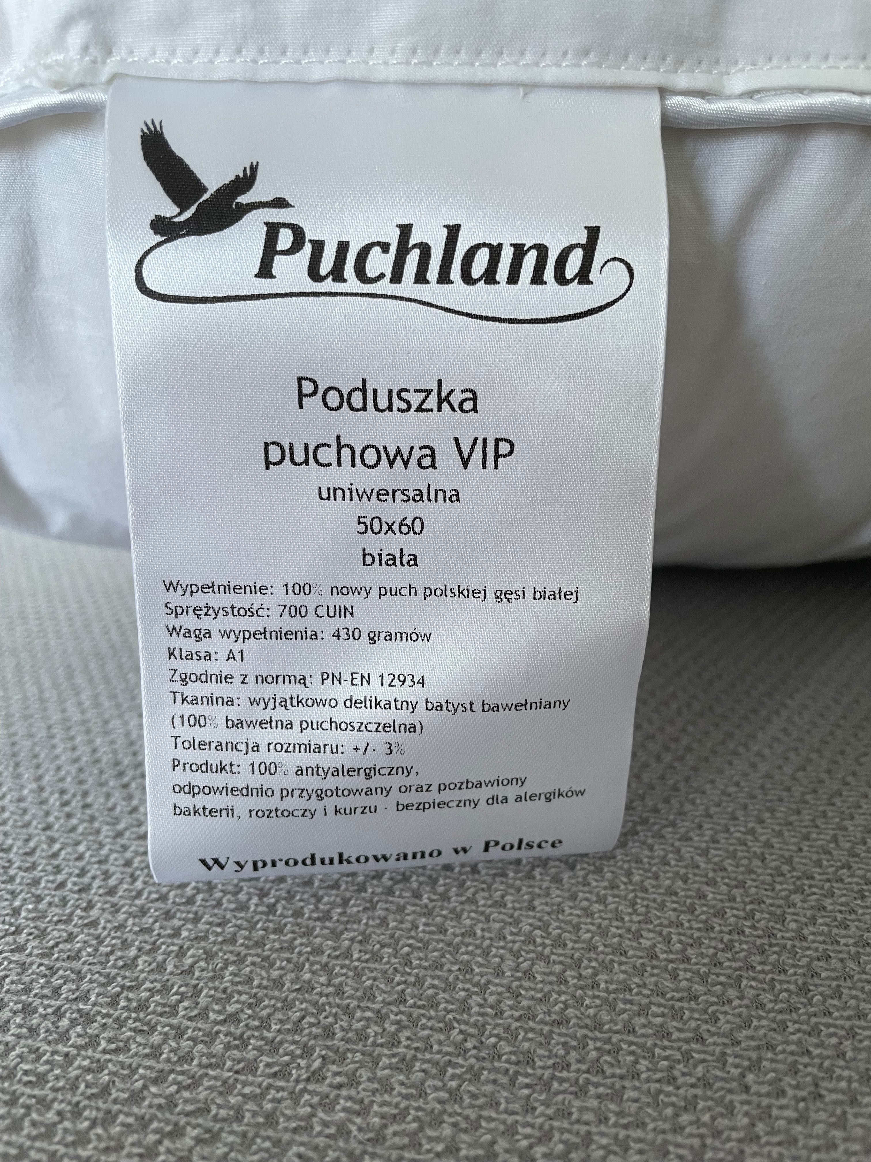 NOWA Poduszka Puchowa VIP 100% Puch gęsi białej 50x60 na Prezent