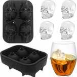 Forma do kostek lodu silikonowa lód do drinków foremka czaszki 3d xl