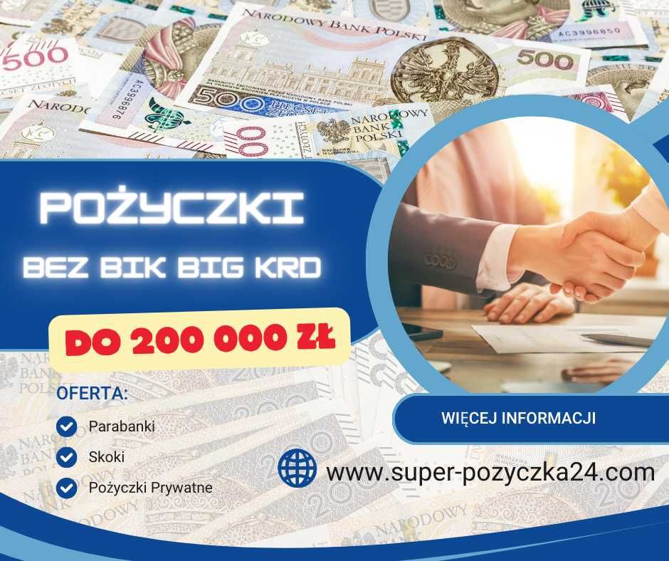 Pożyczki bez BIK i KRD. Pożyczki Prywatne cała Polska