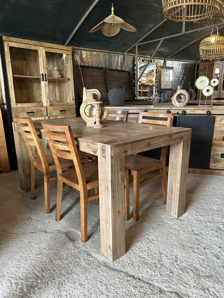stol do jadalni drewniany akacja 160x90cm henders&hazel