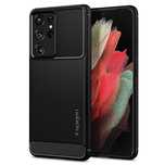 Spigen Rugged Armor Galaxy S21 Ultra Matte Black
