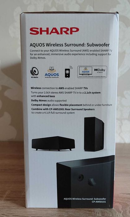 Subwoofer Sharp CP-AWS0101 AQUOS Wireless Surround - NOWY