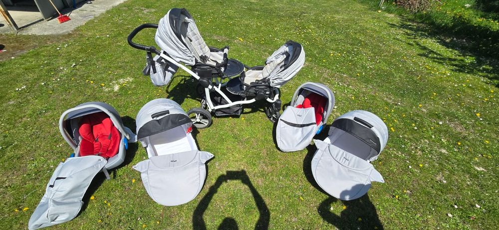 BEBETTO 42  wózek Bliźniaczy  3W1