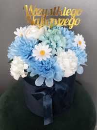 Flowerbox personalizowany prezent urodziny hamdmade