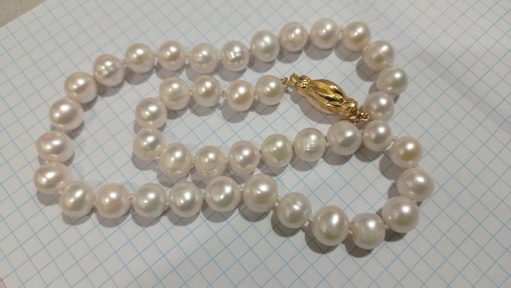 Намисто. Перли. Жемчуг. Срібло, позолота.