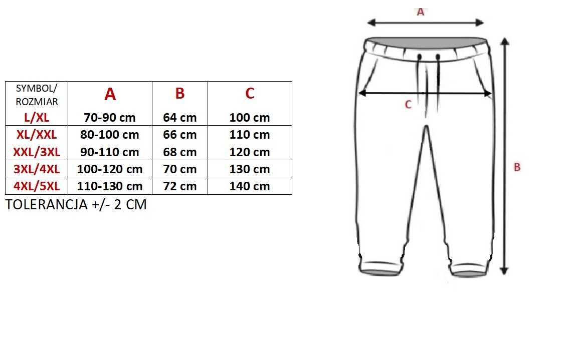 Alladynki haremki 3/4 idealne na lato rozmiary od L do 5XL