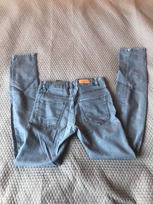 Spodnie, jeansy H&M, proste, rozm 34