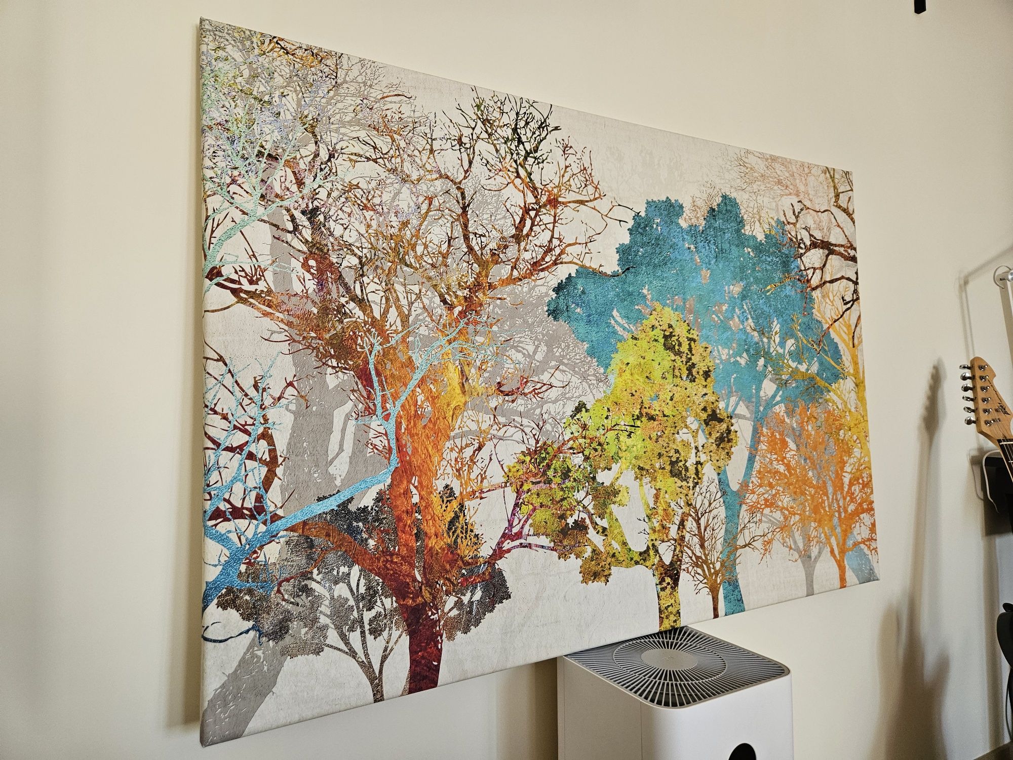 Obraz na płótnie 120x80 kolorowe drzewa