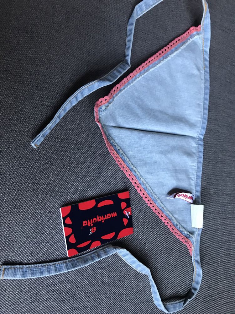 Chustka apaszka jeans 50-52 cm nowa mariquita