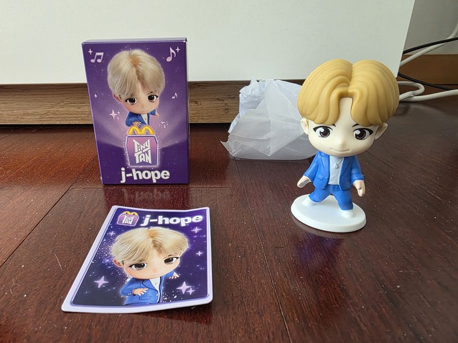 5 Brinquedos TinyTAN - Jung Kook, j-hope, V, SUGA e RM