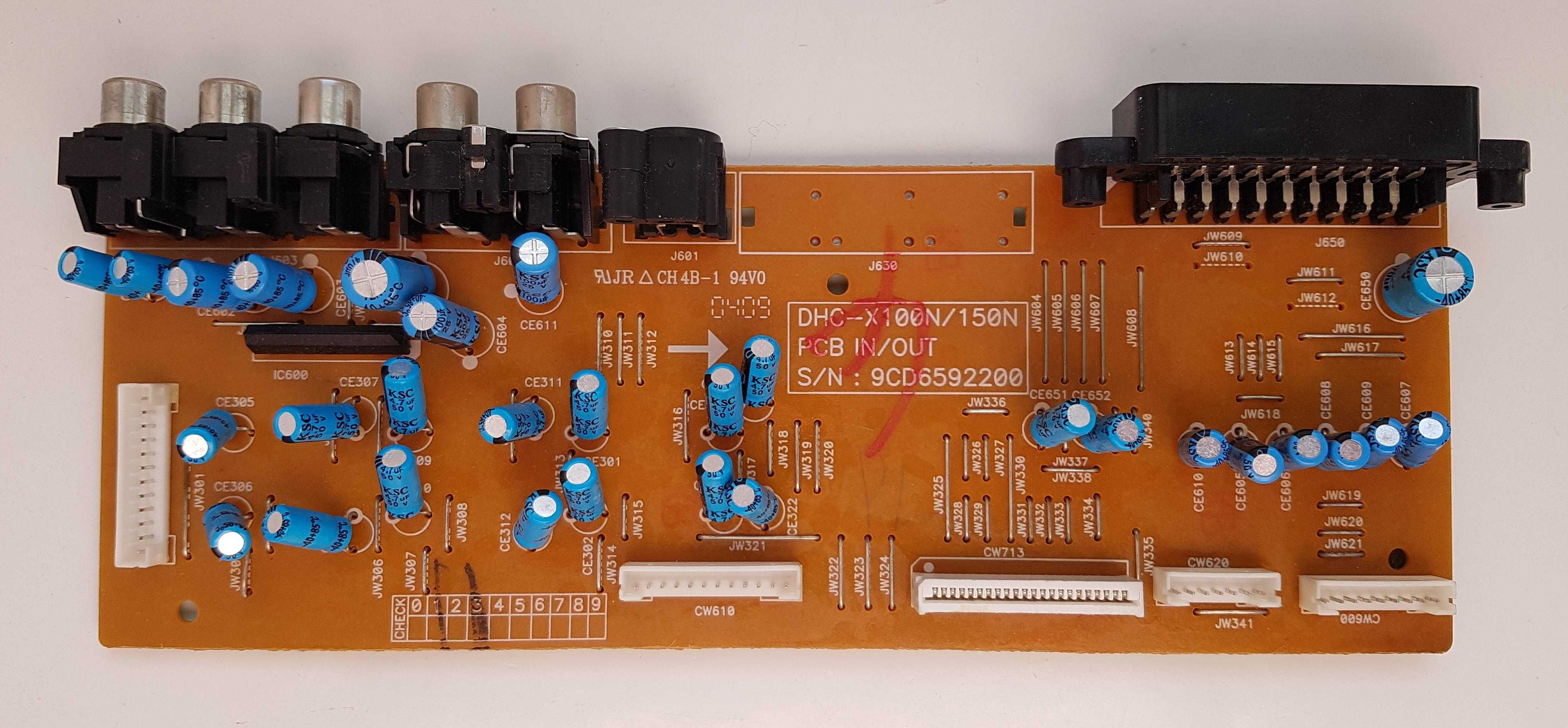 Daewoo DHC-X100 kino domowe PCB IN/OUT płytka DHC-X150N