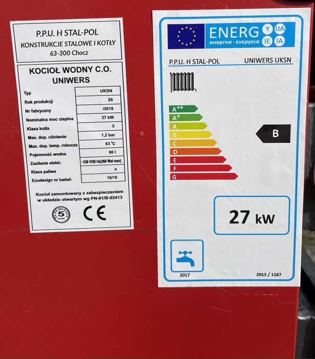 GRATIS! Piec 27KW 250m2 DREWNO WEGIEL Kotły Piece.