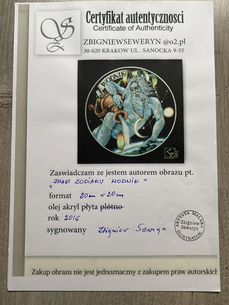 Obrazy znaki zodiaku Zbigniew Seweryn