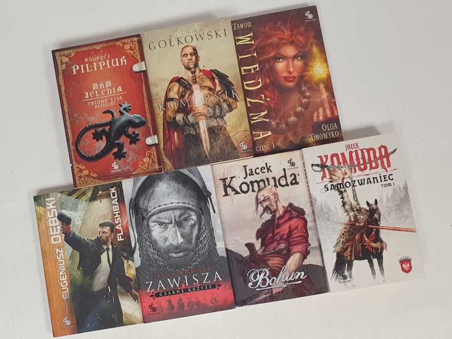 Jacek Komuda Andrzej Pilipiuk Michał Gołkowski Komornik 8x książki
