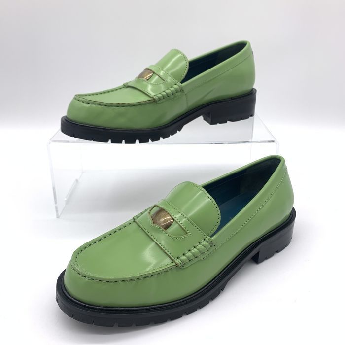 Buty damskie półbuty skórzane zielone Free People rozmiar 38