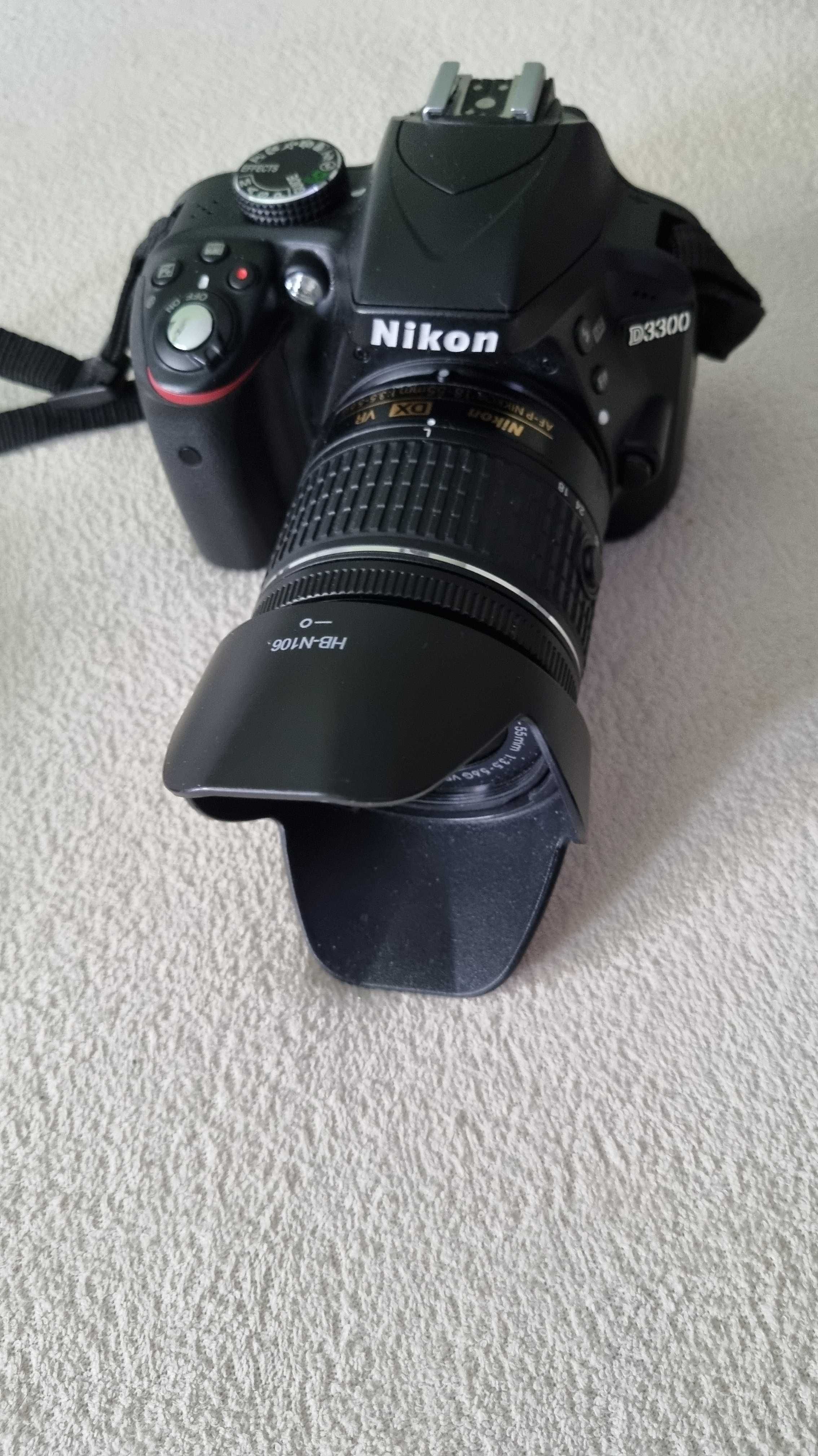 Nikon D-3300 + obiektyw Tamron  70-300 + obiektyw Nikon 18-55 + torba