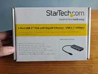 Startech - 3 Port USB C Hub com Gigabit Ethernet RJ45